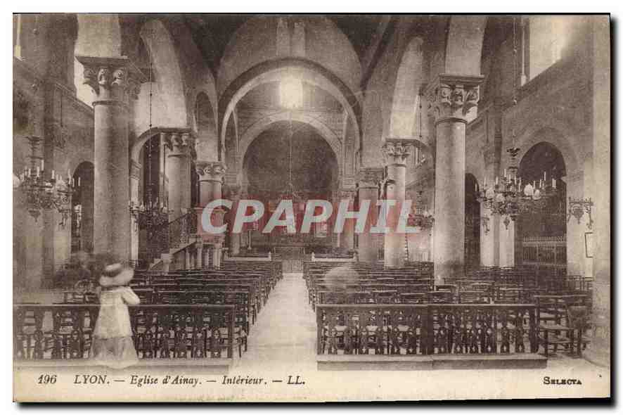 CPA Lyon Eglise d'Aiany Interieur