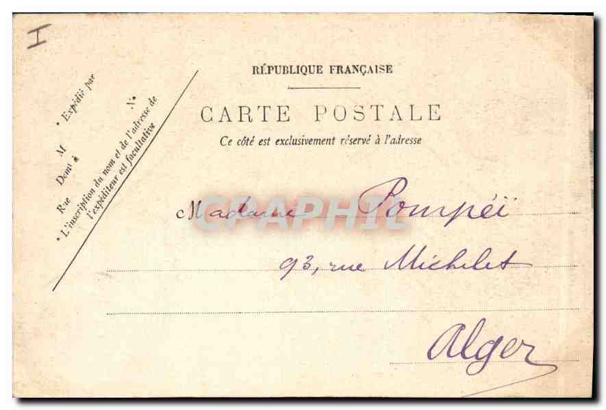 CPA Lyon Le Pont Morand — Verso