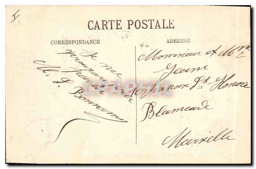 CPA Lyon Le Pont de la Boucle et vue sur Saint Clair — Verso