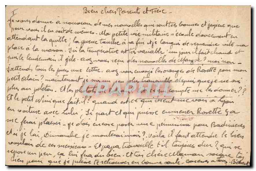 CPA Lyon Le Pont Morand et le Rhone — Verso