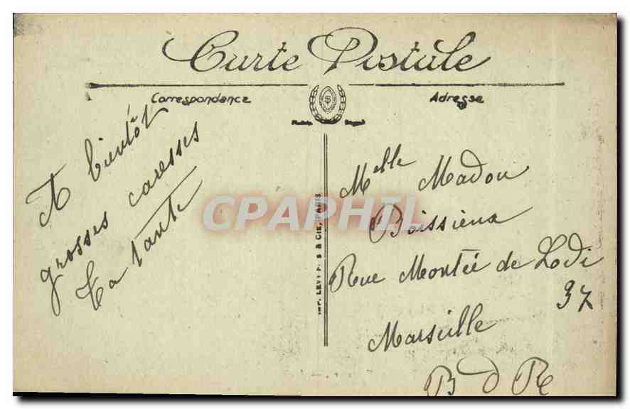 CPA Lyon Notre Dame de Fourviere L'Abside — Verso