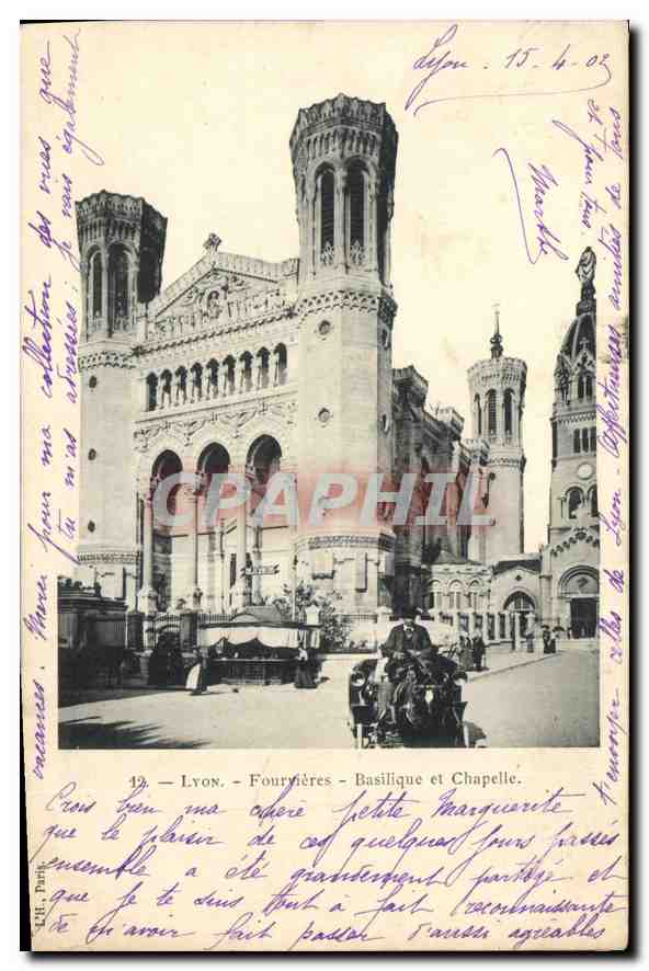 CPA Lyon Fourviere Basilique et Chapelle