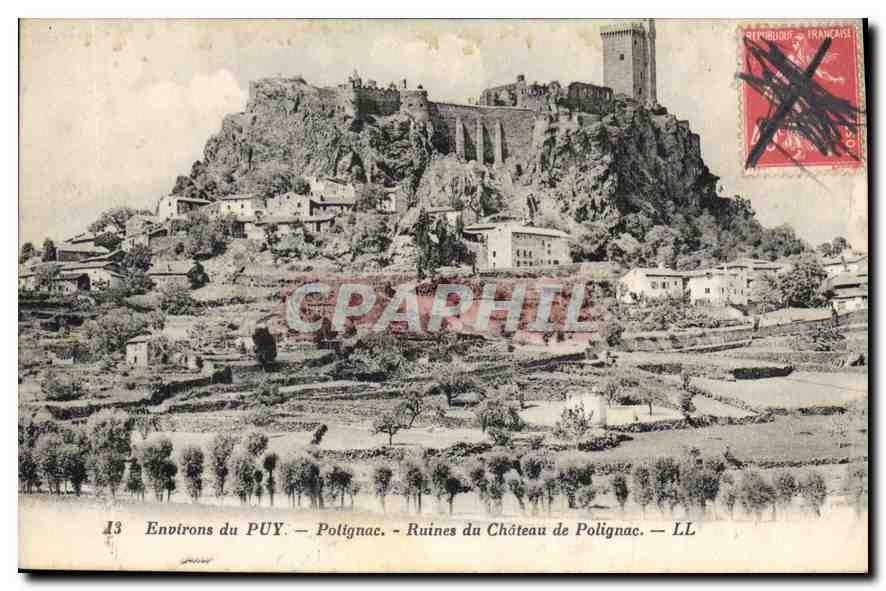 CPA Environs du Puy Polignac Ruines du Chateau de Polignac