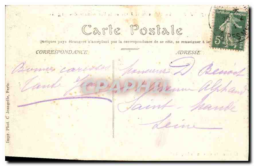 CPA Nice Le Palais de la Jetee et la Promenade des Anglais — Rückseite