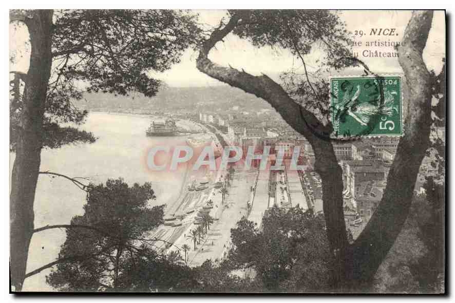 CPA Nice Vue Artistique du Chateau