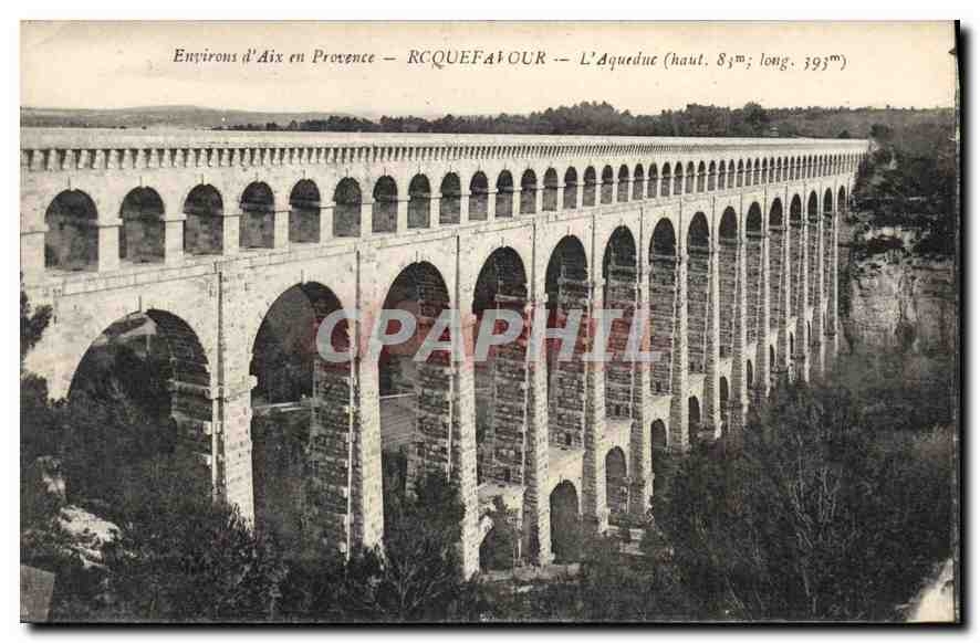 Environ d'Aix en Provence — RCQUEFAOUR — L'Aqueduc (haut. 84m; long. 393m)