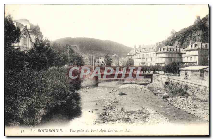 CPA La Bourboule Vue prise du Pont Agis Ledru