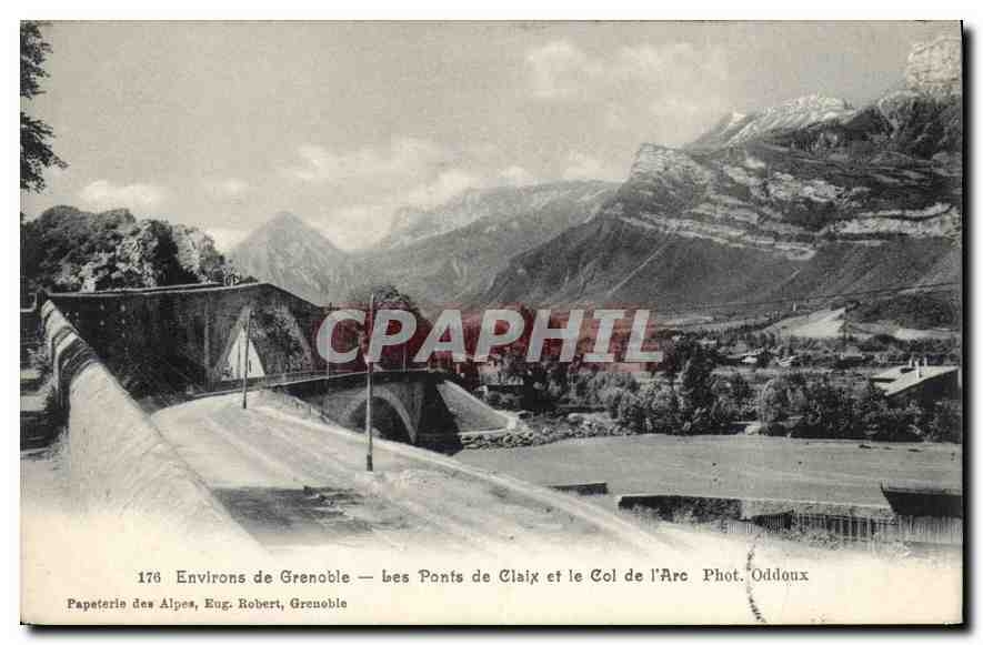 CPA Environs de Grenoble Les Ponts de Claix et le Col de l'Arc