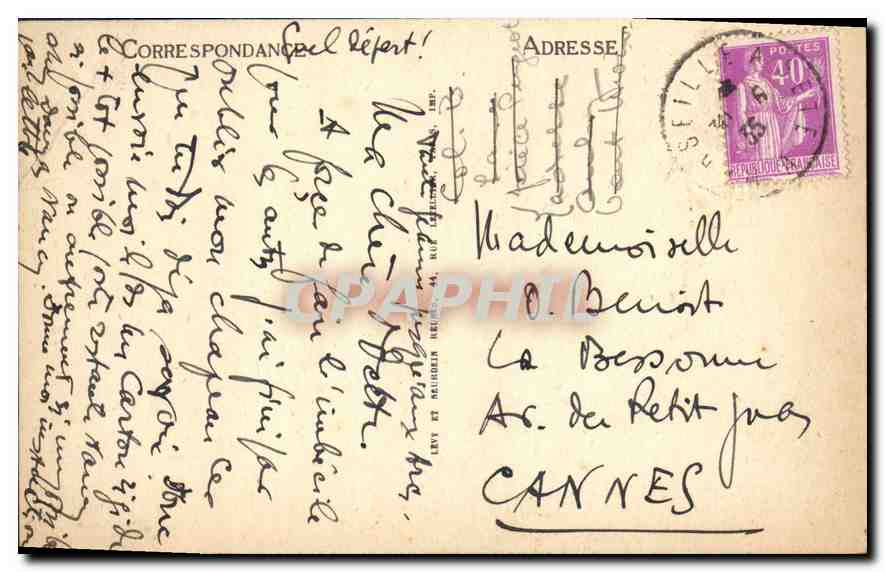 CPA Marseilles Les Ascenseurs de Notre Dame de la Garde — Verso