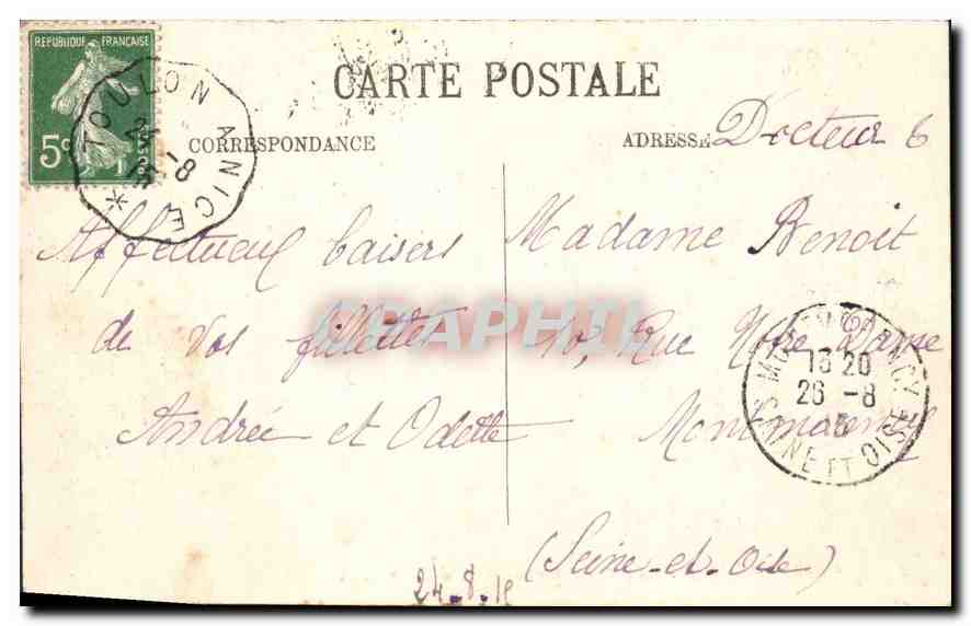Juan-les-Pins — Vues sur le Cap d'Antibes — Selecta — Rückseite