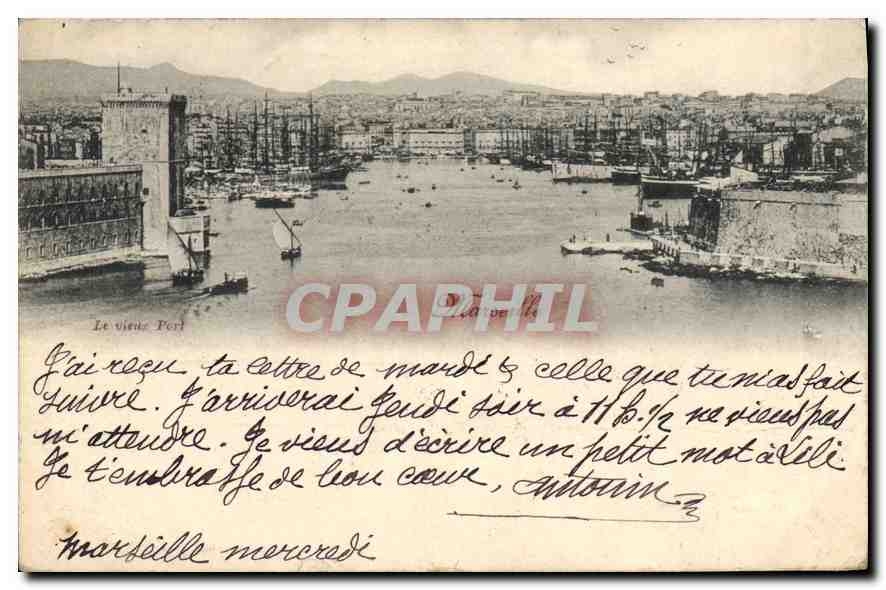 Le vieux Port — Marseille — éditeur inconnu, n° de série non visible