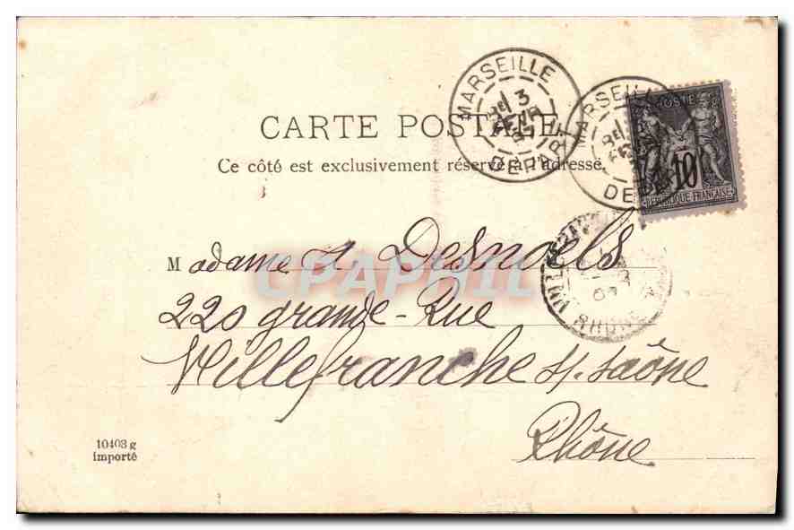 Le vieux Port — Marseille — éditeur inconnu, n° de série non visible — Reverso