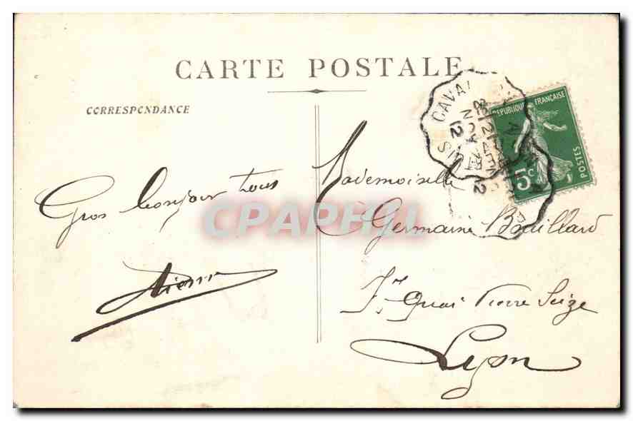 CPA Marseille Chateau d'If — Rückseite
