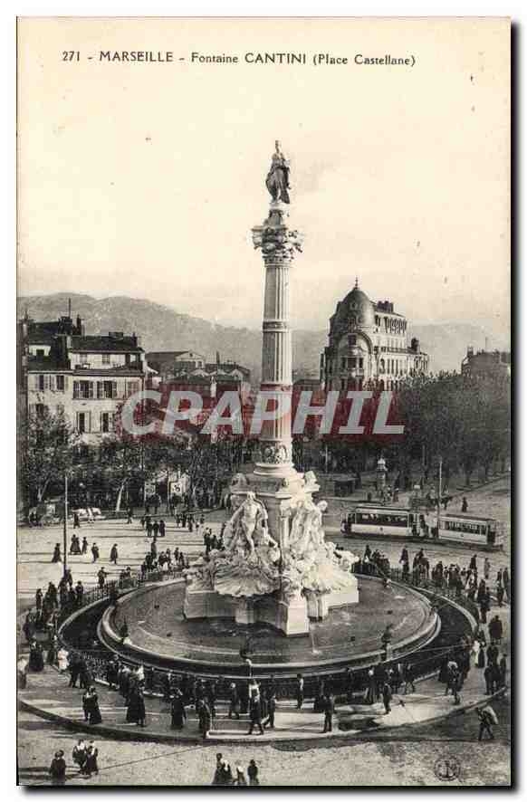 CPA Marseille Fontaine Cantini (Place Cassellane)