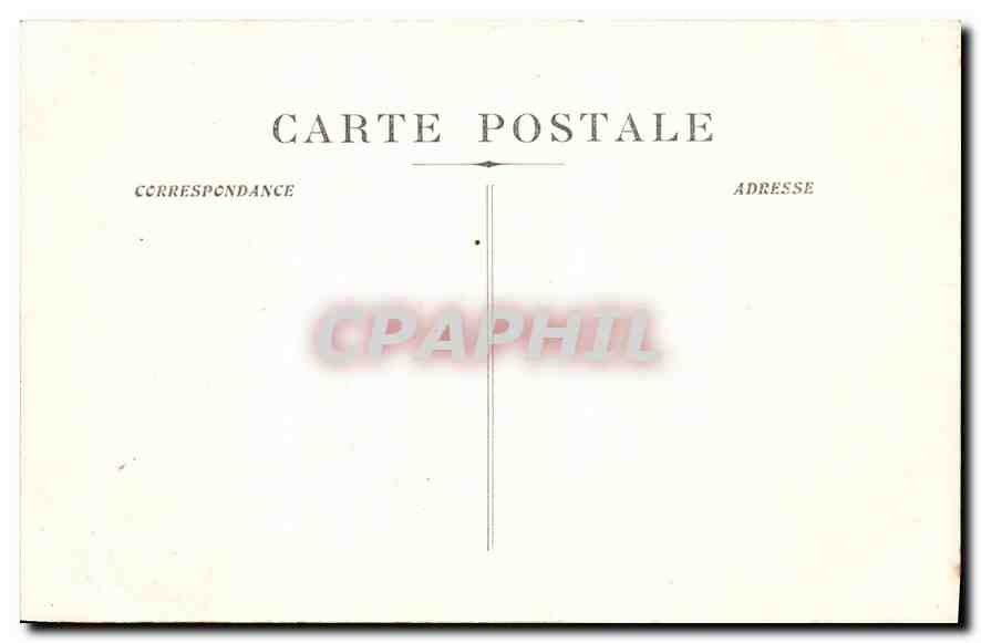 CPA Marseille Fontaine Cantini (Place Cassellane) — Verso
