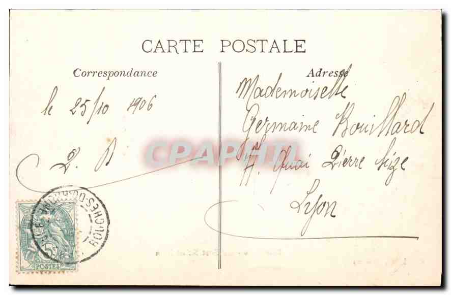 CPA Marseille Le Fort Saint Jean — Verso