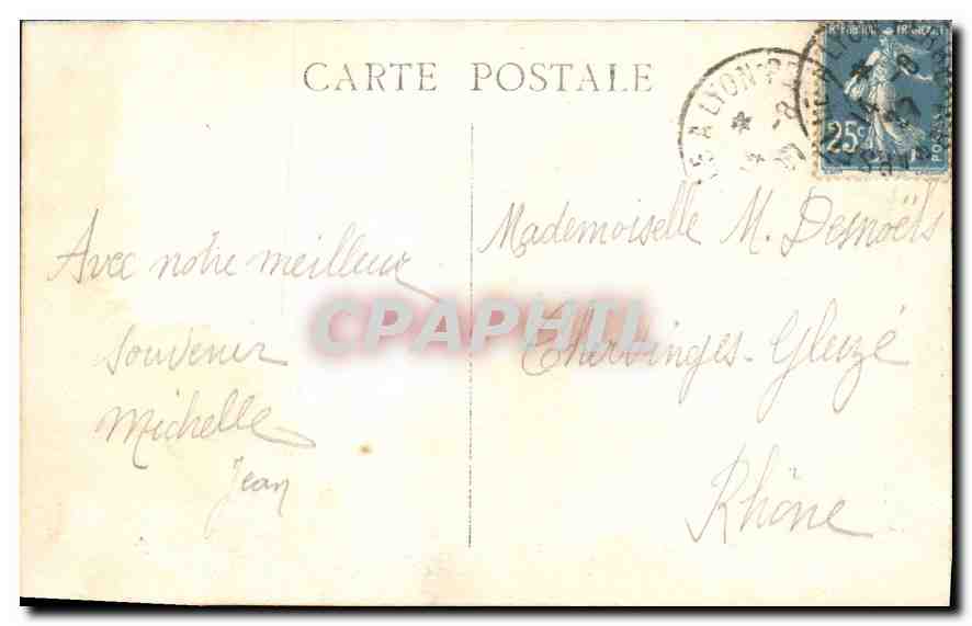CPA Marseille Le Fort Saint Jean — Verso