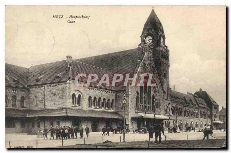 METZ - Hauptbahnhof — Gare — F. Conrard, Mets