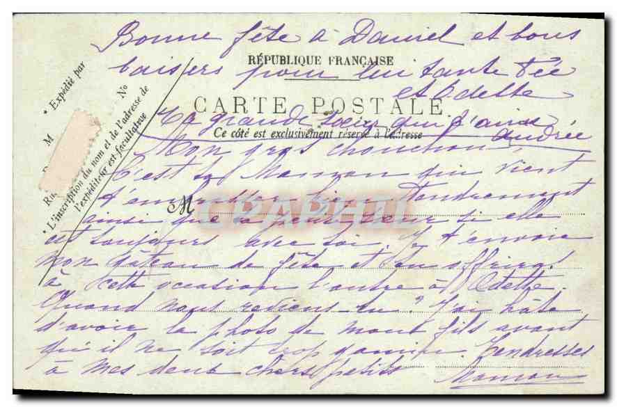 CPA Le Havre La Lorraine dans les Jetees — Back