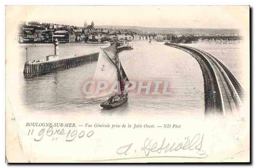 Boulogne-sur-Mer — Vue Générale prise de la Jetée Ouest — ND Phot