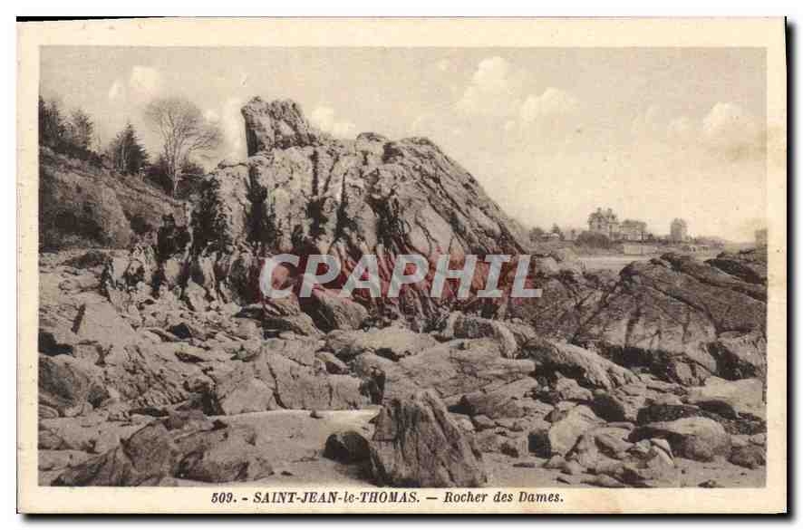 CPA Saint Jean le Thomas Rocher des Dames