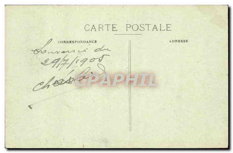 CPA Carolles Le Sommet du Port du Lude — Rückseite