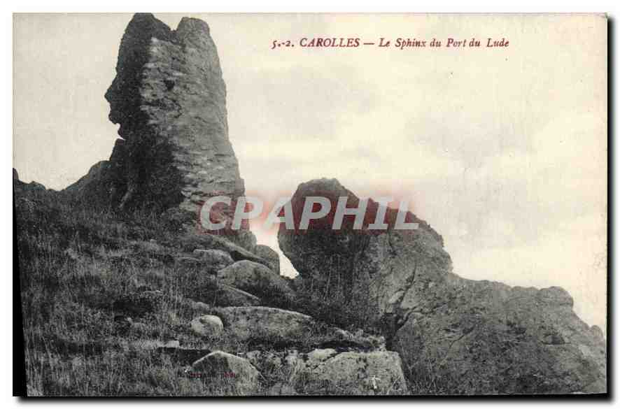 CPA Carolles Le Sphinx du Port du Lude