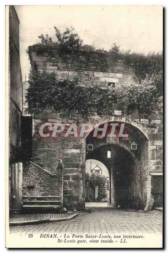 Dinan - La Porte Saint-Louis, vue intérieure — éditeur Lavy et Brugézin, Paris, n°29
