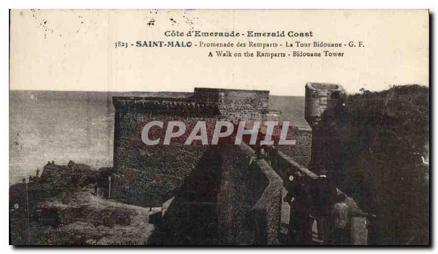 Saint-Malo - Promenade des Remparts - La Tour Bidouane - G.F. 3823
