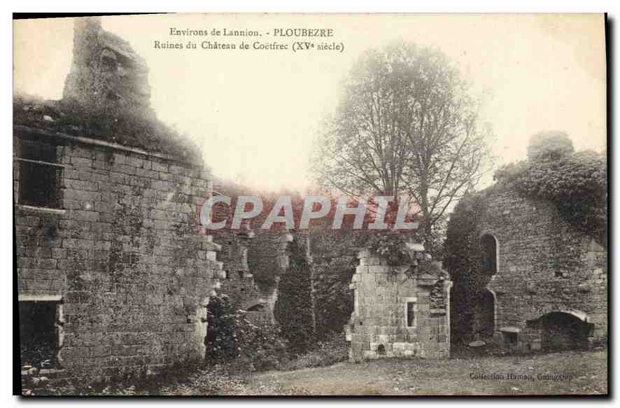 CPA Environs de Lannion Ploubezre Ruines du Chateau de Coetfrec (XVe siecle)