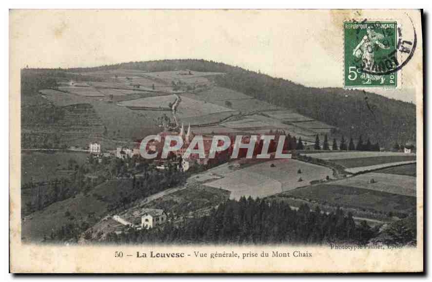 CPA Louvesc Vue generale prise du Mont Chaix