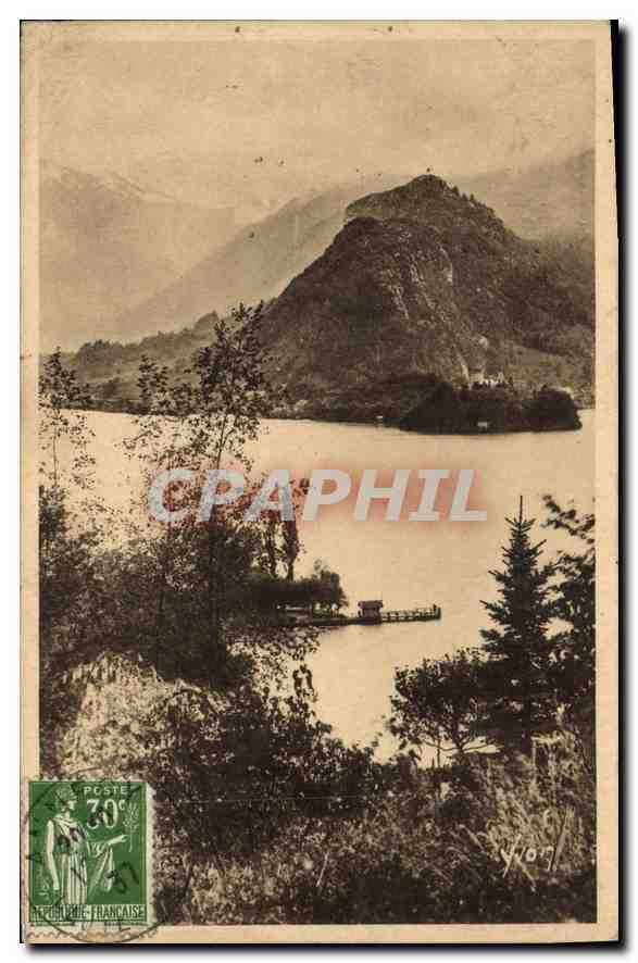 Annecy et son Lac (Haute-Savoie) — Le Roc de Chère et l’Embarcadère de Talloires — Les Éditions d’Art Lyon