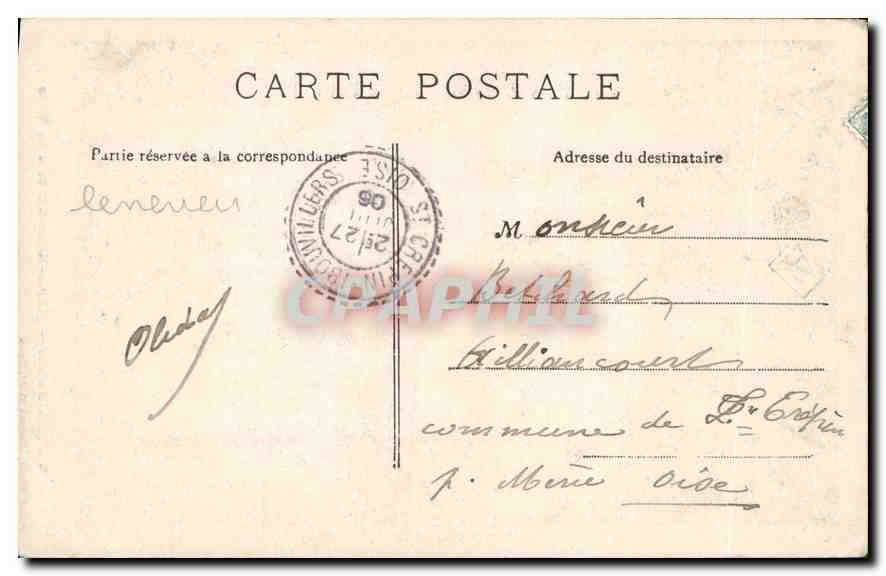 CPA Versailles Marie Antoinette a la Rose — Verso