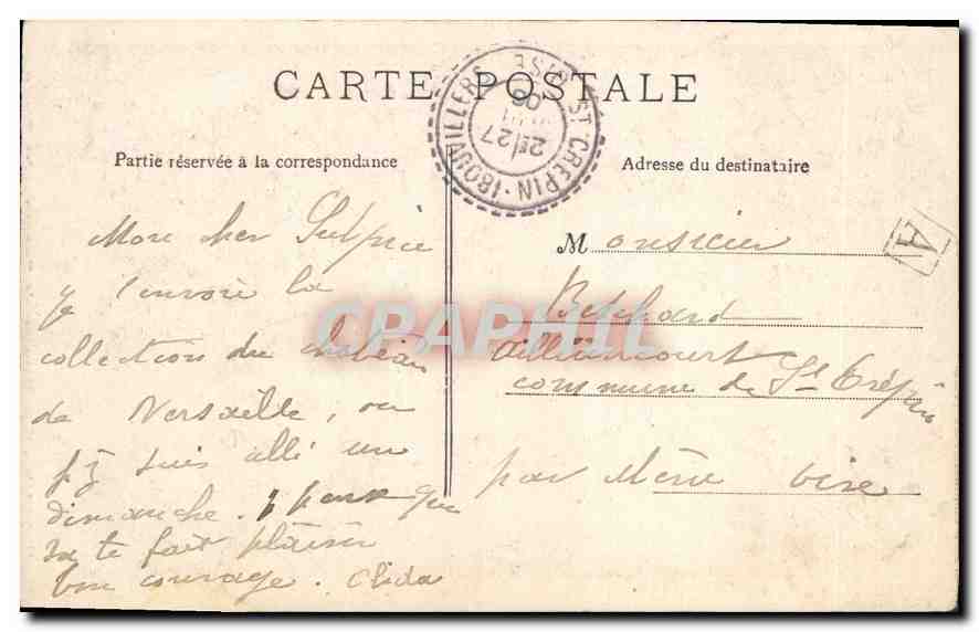 Versailles — Hameau de Trianon — Le Moglin — Éditeur : C. P. M. (n° 1038) — Verso