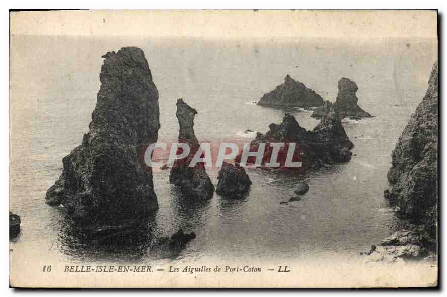 CPA Belle Isle en Mer Les Aiguilles de Port Coton
