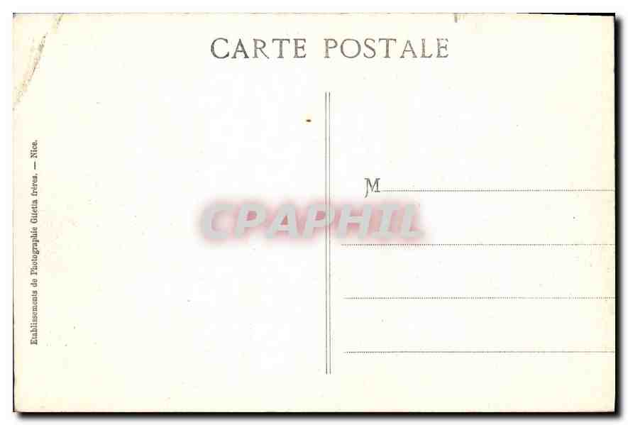 CPA Cote d'Azur a Vol d'Aeroplane de Canne a Nice — Verso