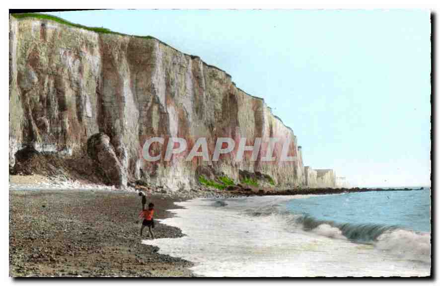 CPA Ault Onival (Somme) Les falaises en direction du Treport