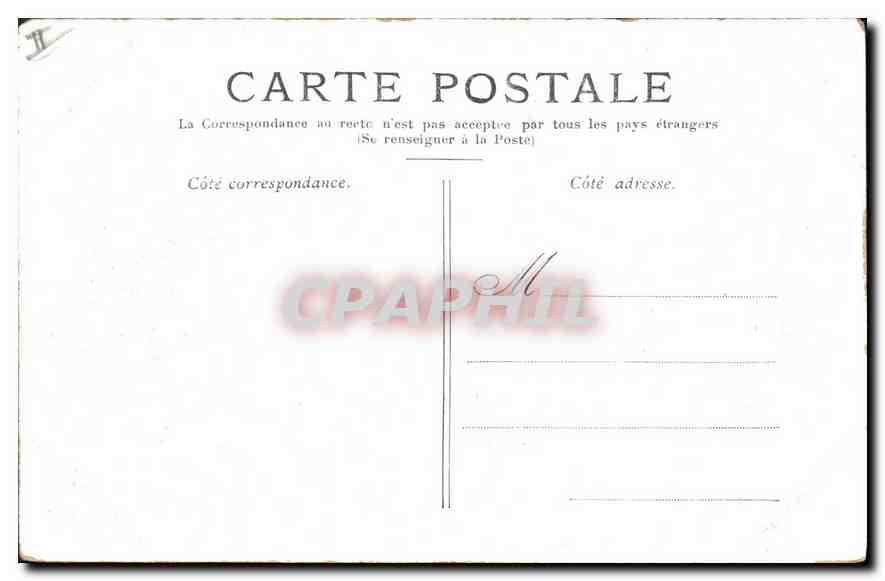 CPA Paris La Place du Palais Royal — Rückseite