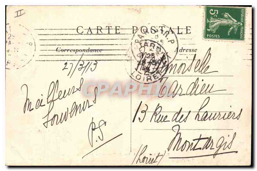 CPA Paris L'Arc de Triomphe de L'Etoile Sur Chaque pierre se trouveinscrit le nom d'une victoire ou  — Rückseite