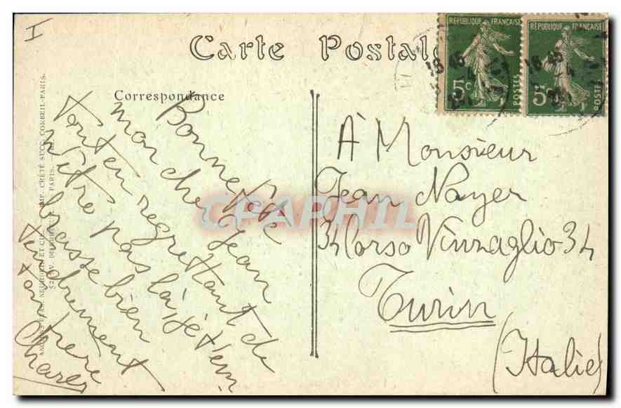 CPA Paris Musee de Cluny — Rückseite