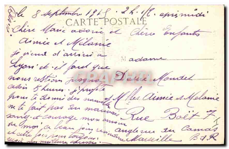 CPA Lyon Abside de Fourviere — Verso