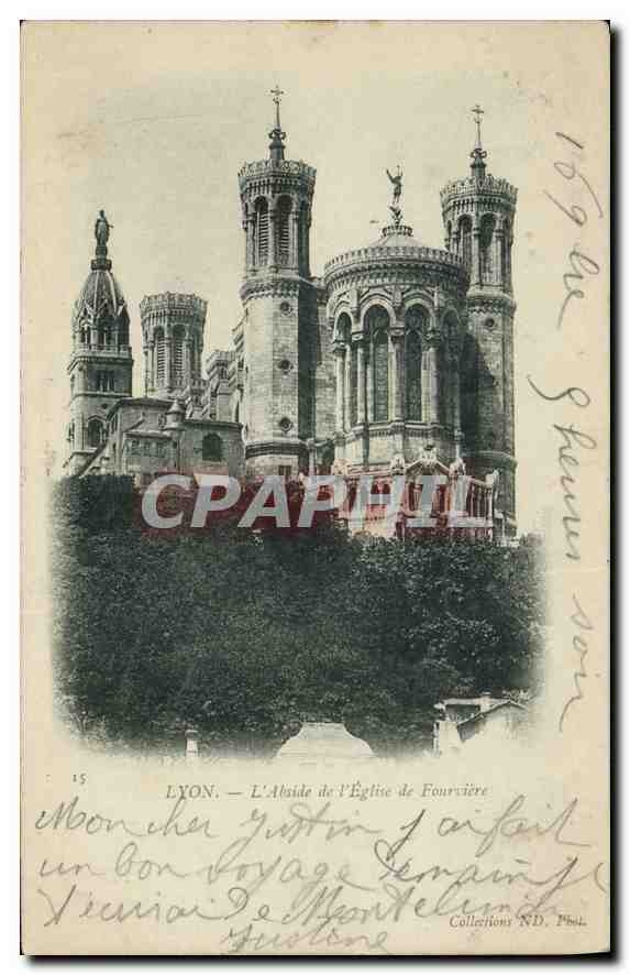 CPA Lyon L'Abside de l'Eglise de Fourviere