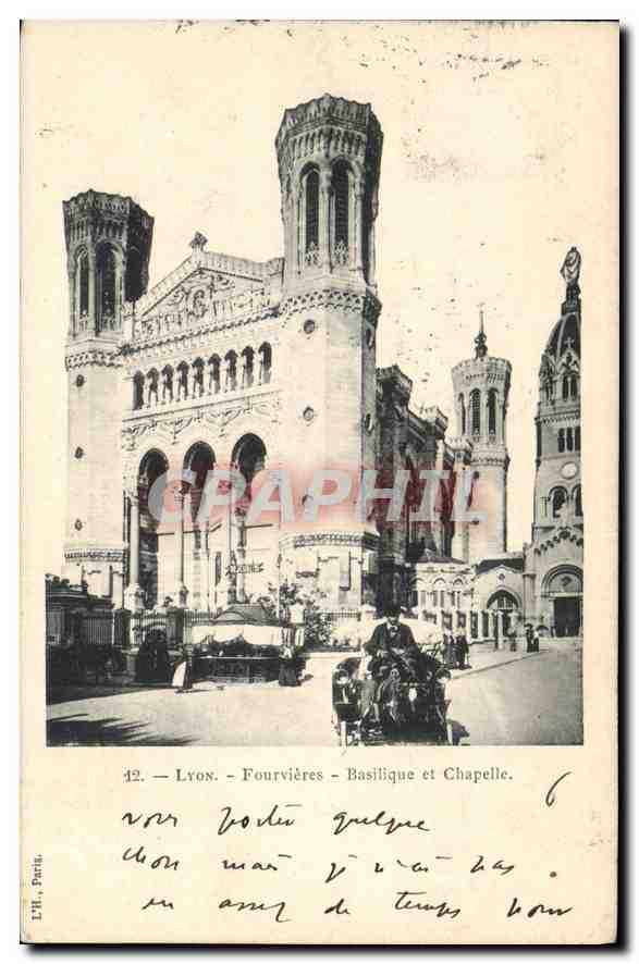 CPA Lyon Fourviere Basilique et Chapelle