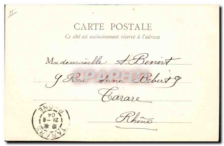CPA Lyon Eglise Saint Pothin — Verso