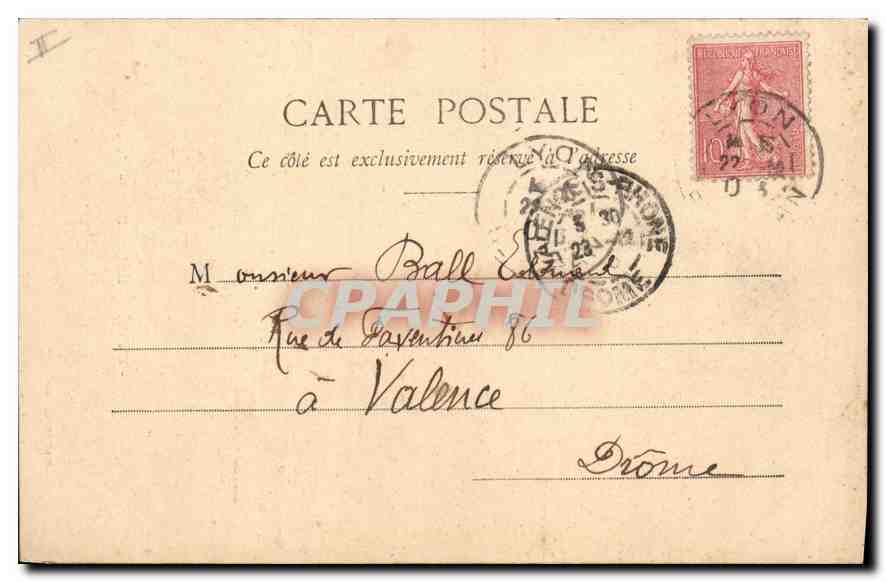 CPA Lyon Eglise Saint Nizier — Rückseite