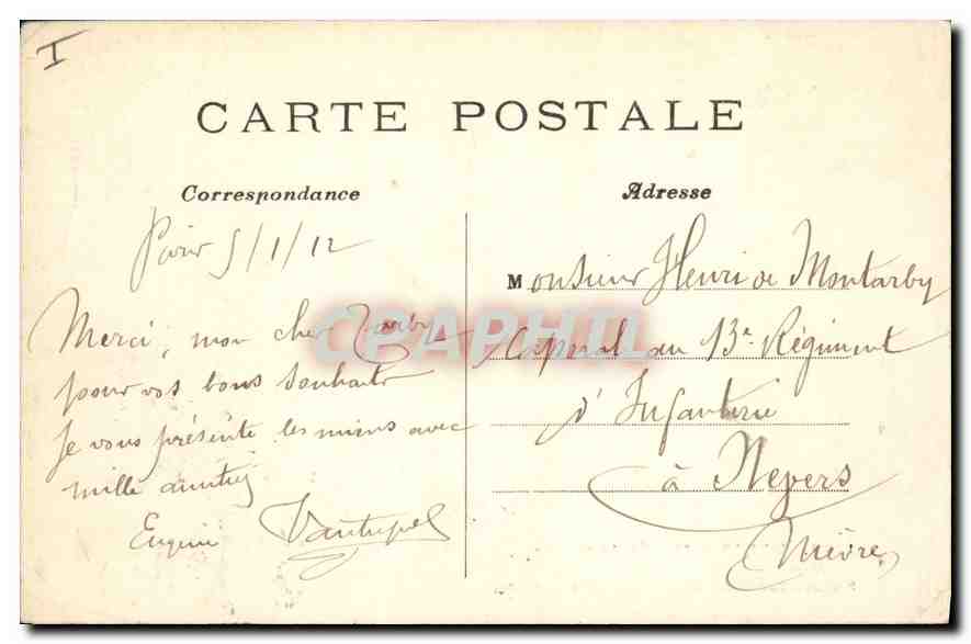 CPA Paris Musee de Cluny Vestuge de la Cathedrale Saint Pierre de la Matinique — Rückseite