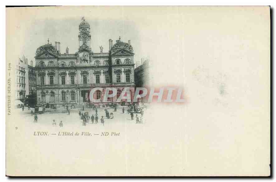 LYON — L'Hôtel de Ville — Papeterie Iceland, Lyon