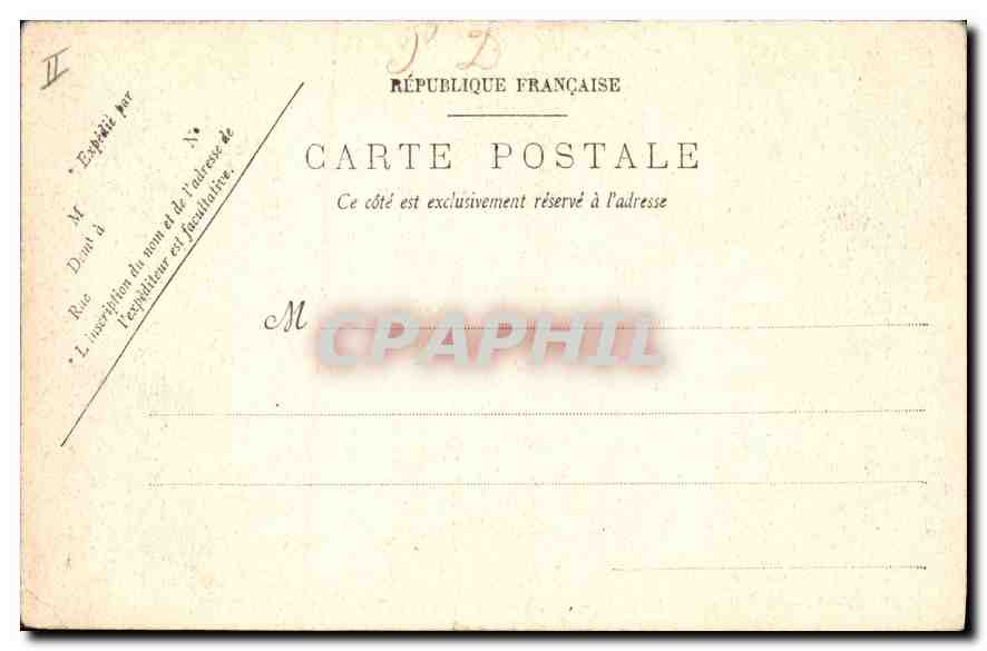 CPA Lyon La Place des Terreaux et le Palais des Arts et la Fontaine Bartholdi — Rückseite