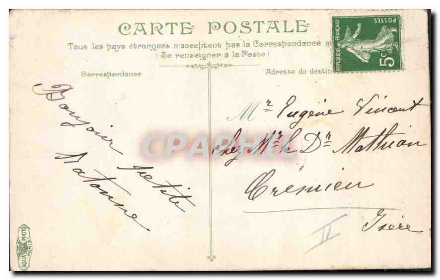 CPA Lyon Le Chemlin de fer — Verso