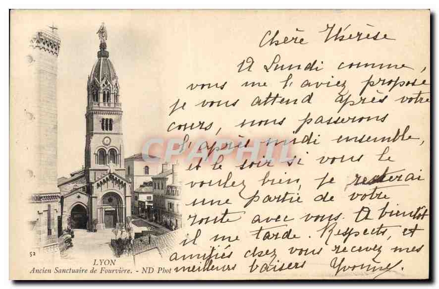 CPA Lyon Ancien Sanctuaire de Fourviere